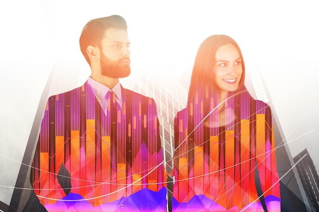 A split image showing a graph of inflation rates on one side and a graph of stock market performance on the other, illustrating their interconnectedness.