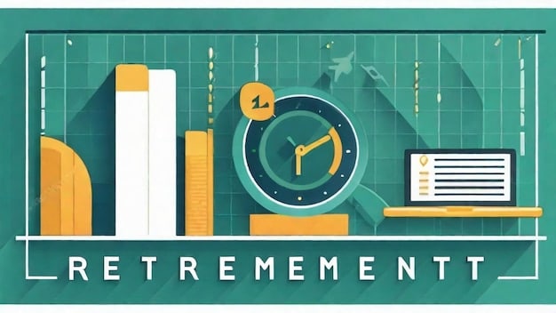 A graph illustrating the exponential growth of retirement savings over time. The X-axis represents time in years, and the Y-axis represents the total savings amount. The graph shows two lines: one representing minimum contributions and another representing maximum contributions, clearly demonstrating the significant difference in savings achieved through consistent maximum contributions and the impact of compounding.