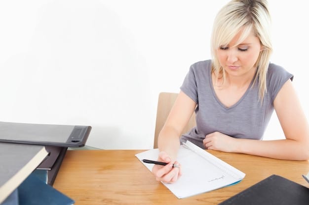 A person filling out a form with the words 