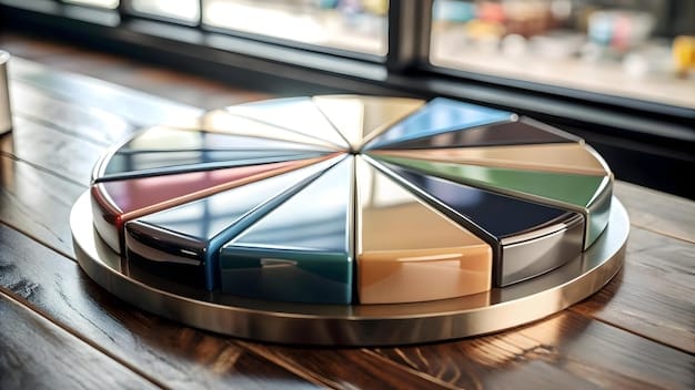 A pie chart showing the diversification benefits of including Dividend Aristocrats in a portfolio, with slices representing different sectors.